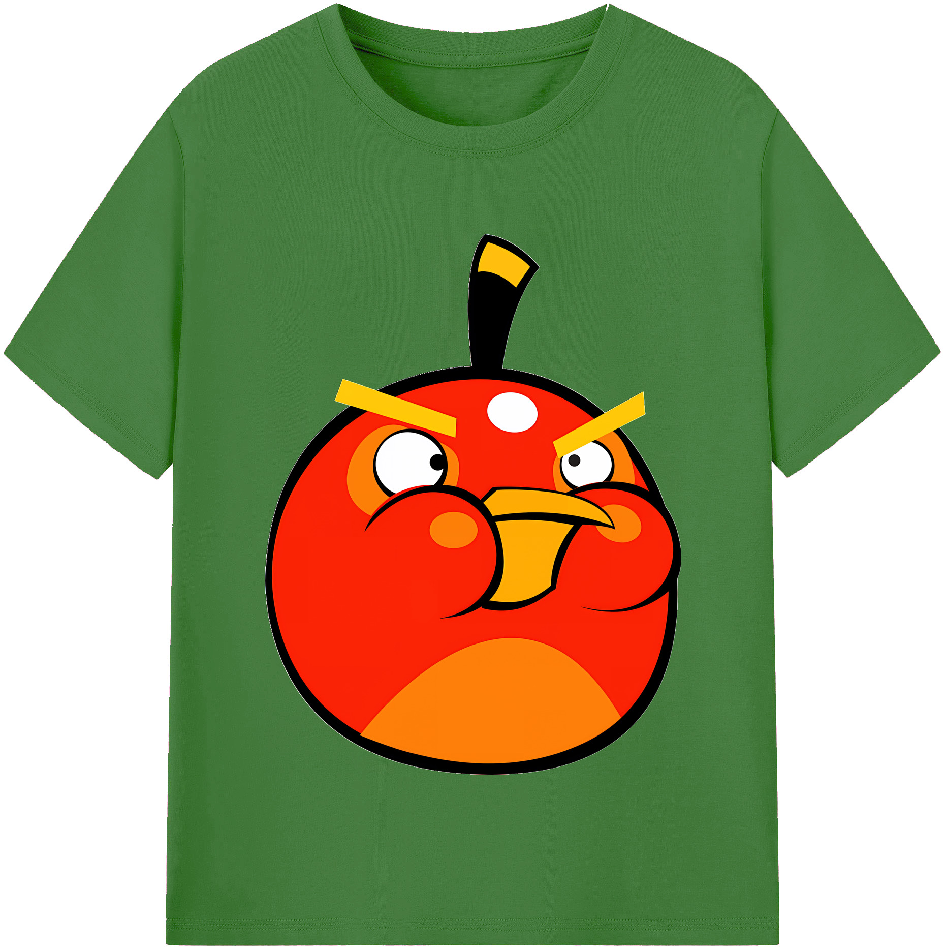 （画像用） Angry Birds アングリーバード レディースカジュアルプリントTシャツ（綿100％）